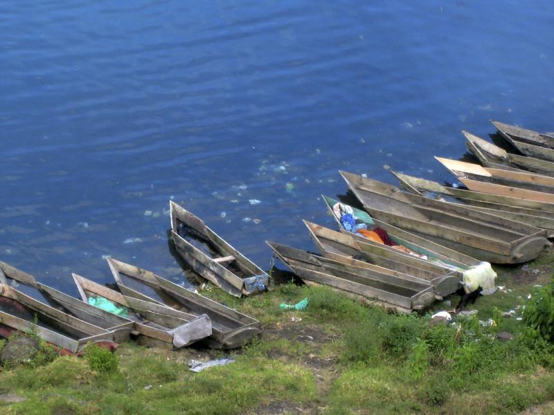 Lago Atitlan canoes - Lago Atitlan canoes ©2007 Martin Oretsky